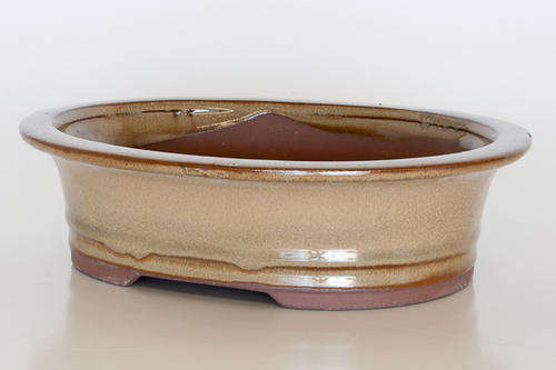 Glazed Bonsai Container, 20 x 16.5 x 5.5cm
