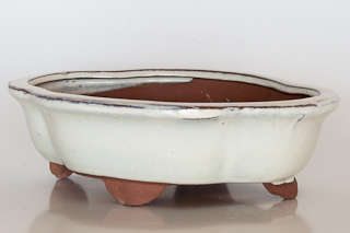 Glazed Bonsai Container, 20.5 x 17 x 6.5cm