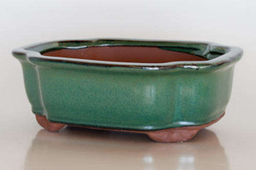 Glazed Bonsai Container, 20 x 16 x 7cm