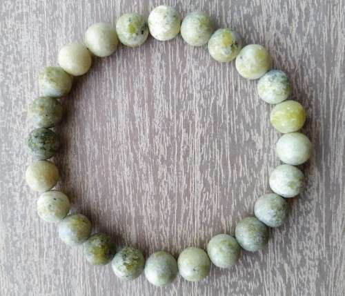 Natural Yellow Turquoise Jasper Bracelet - 8mm