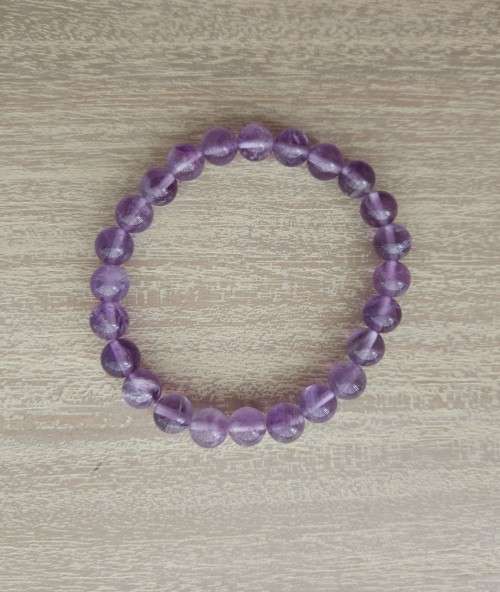 Amethyst Gemstone Bracelet - 8mm