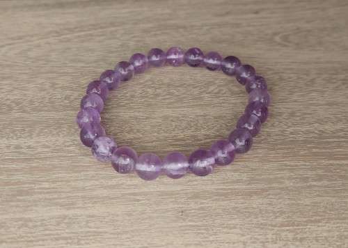 Amethyst Gemstone Bracelet - 8mm