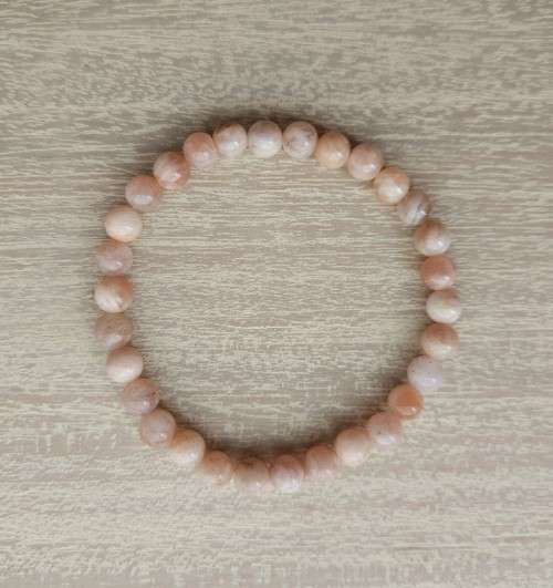 Natural Sunstone Bracelet - 6mm