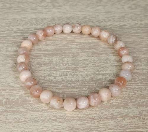 Natural Sunstone Bracelet - 6mm