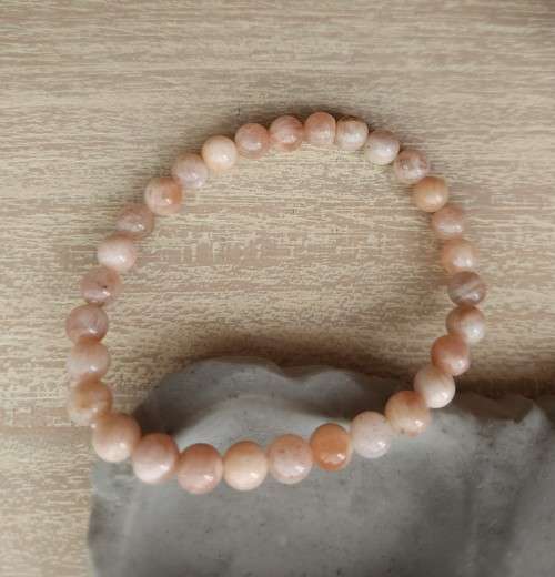Natural Sunstone Bracelet - 6mm