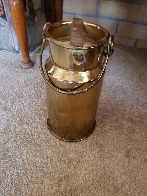 Antique Brass Milk Can