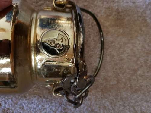 Antique Brass Milk Can