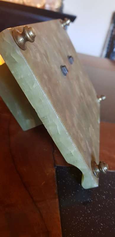 Green onyx desk stand plus accessories