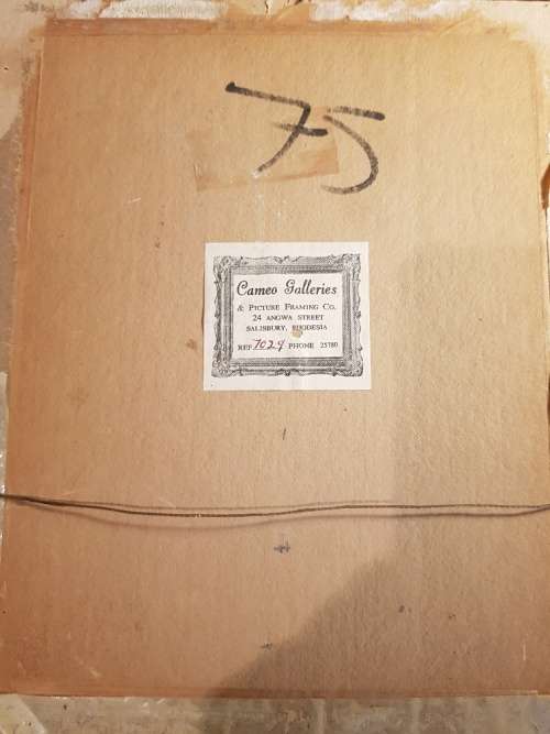 Vintage La Mode Illustree Framed Copy of 1872 French Magazine