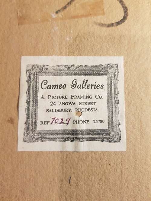 Vintage La Mode Illustree Framed Copy of 1872 French Magazine