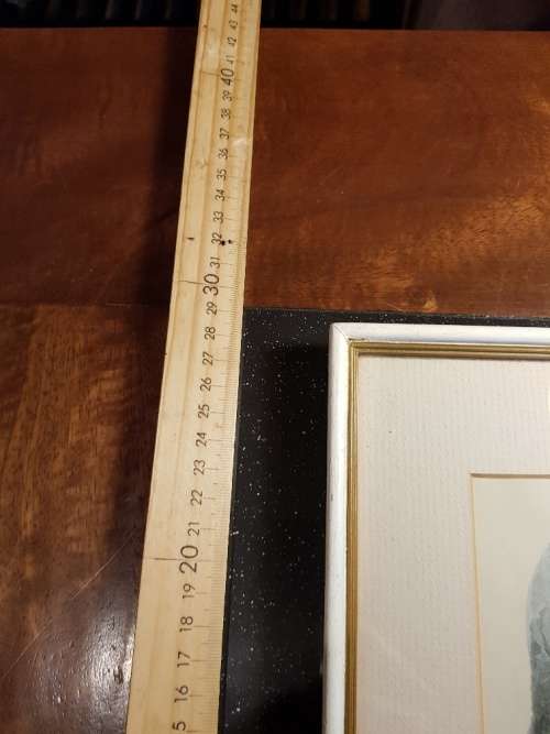 Vintage La Mode Illustree Framed Copy of 1872 French Magazine