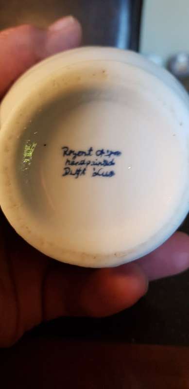 Hand Painted Hallmarked Delft 20 cm Vase