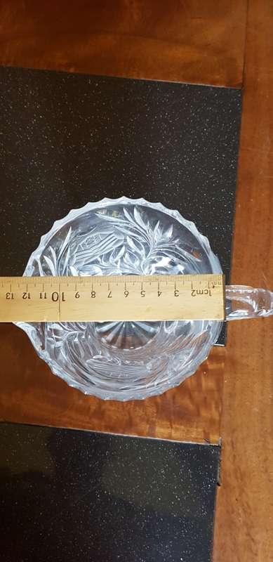 Beautiful Large Rose Cut Crystal Pitcher