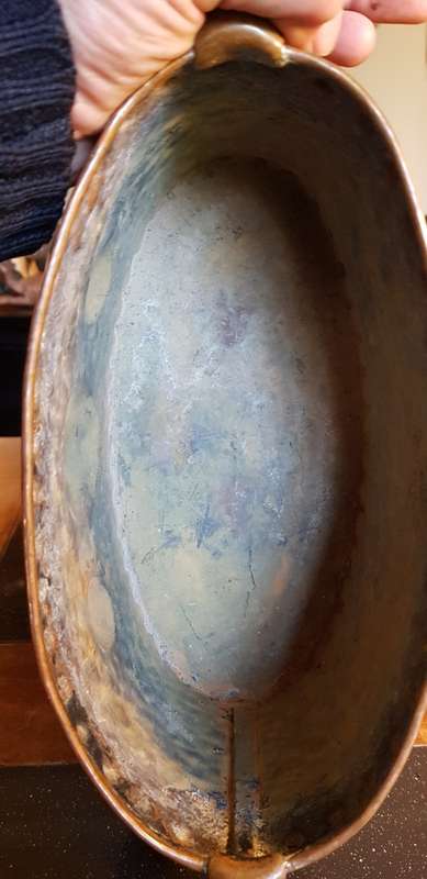 Vintage Oval Rhodesian Copper Planter