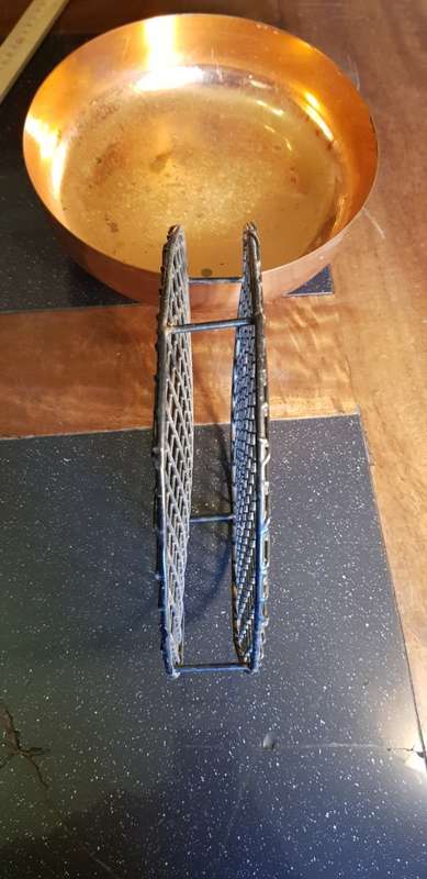 Large Rhodesian Copper Bowl with Mesh