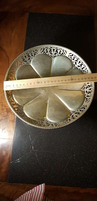 EPNS Hallmarked Silver Plated Fruit Tray