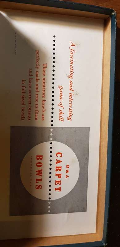 Vintage B&A Carpet Bowls in Original Box