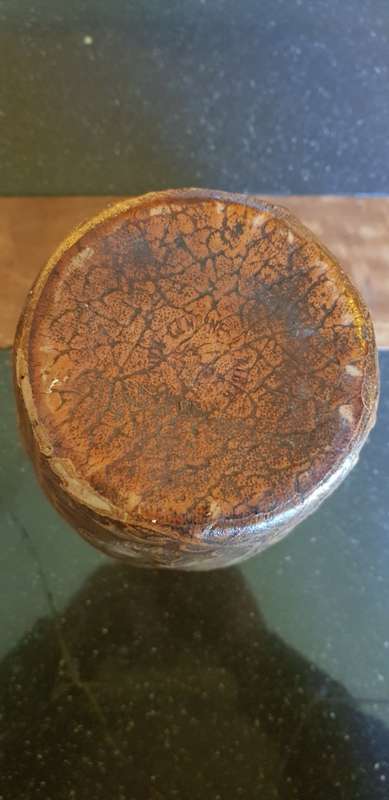 Vintage Jeype Goat Leather Strapped Bottle Featuring Don Qui-jote