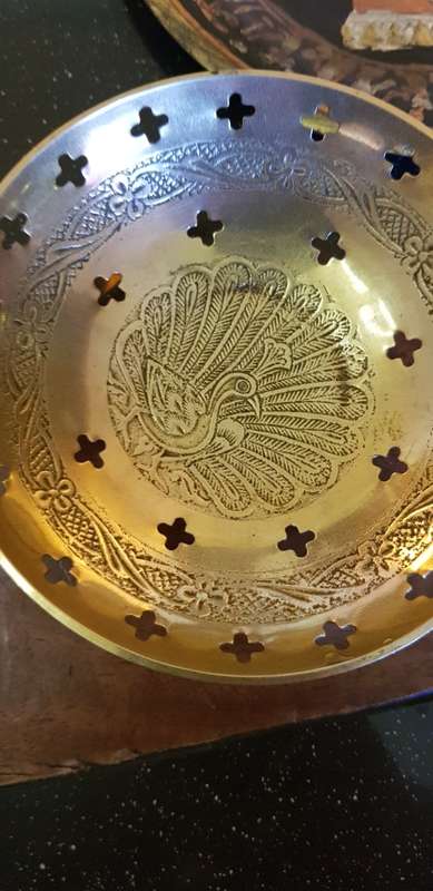 2 Brass Bowls plus an Egyptian wall plate