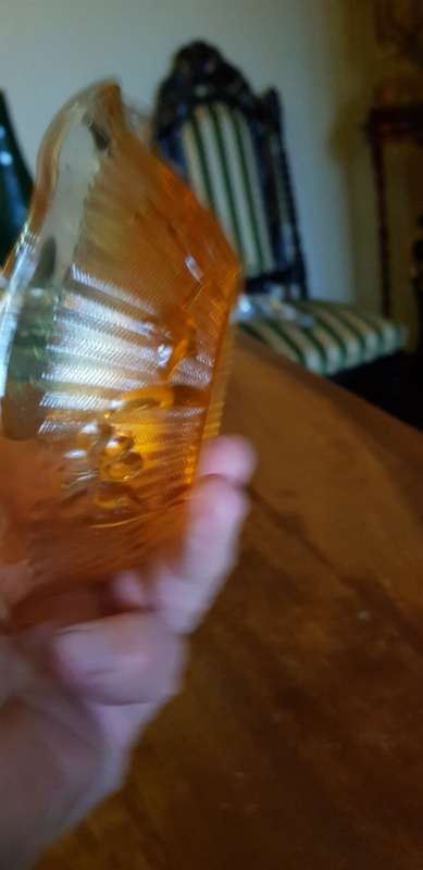 2 X Vintage Carnival Glass Bowls