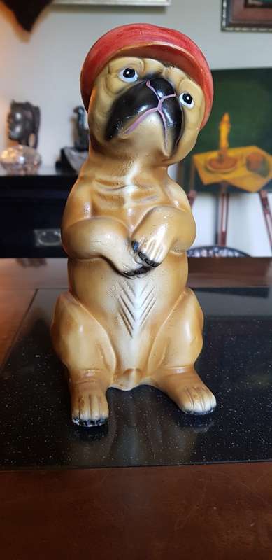 Ceramic Money Box Dog Figurine
