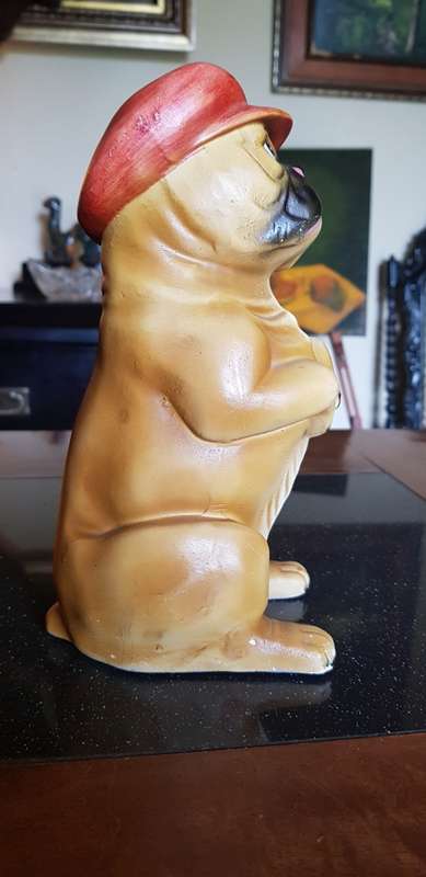 Ceramic Money Box Dog Figurine