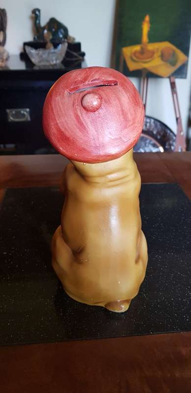 Ceramic Money Box Dog Figurine