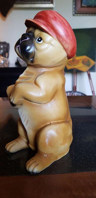 Ceramic Money Box Dog Figurine