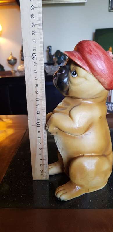 Ceramic Money Box Dog Figurine