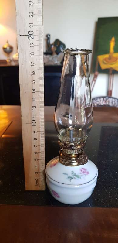 Small Porcelain Paraffin Lamp