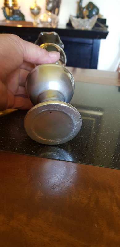 Silver coloured Paraffin lamp
