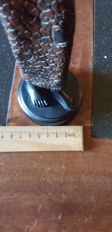 Tall African Tribal Art Figurine 30.5 cm Marked KWC
