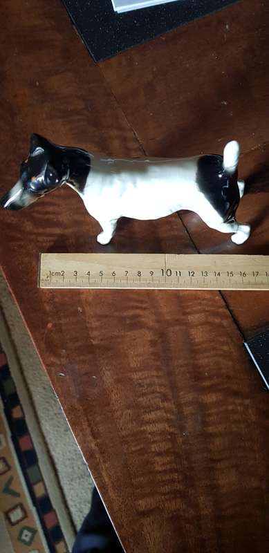 Beswick Blackhound Porcelain Dog Figurine Marked