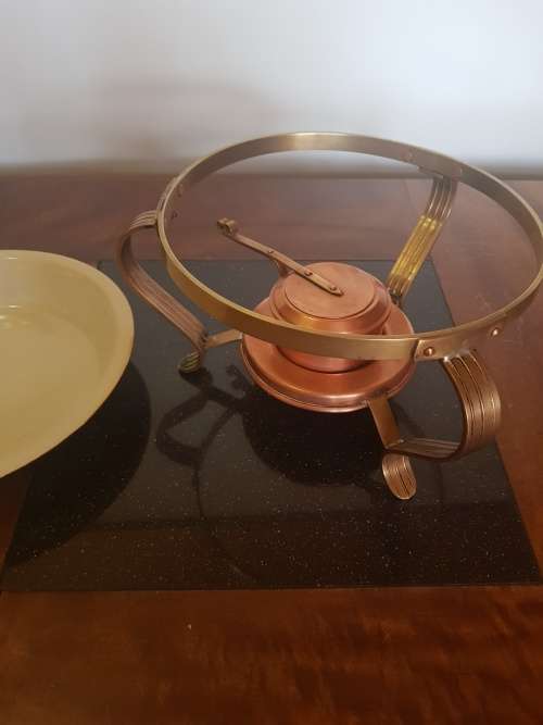Vintage Copper Food Warmer.Complete