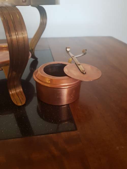 Vintage Copper Food Warmer.Complete