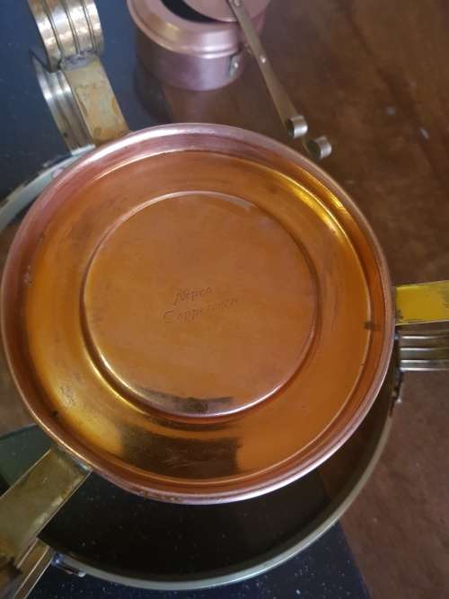 Vintage Copper Food Warmer.Complete