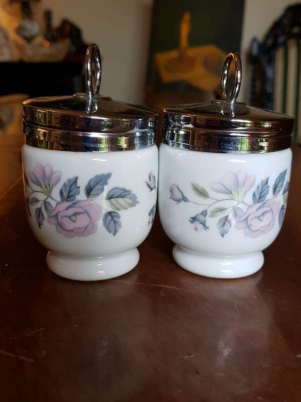 Pair of Stunning Vintage Egg Coddlers Marked Royal Worcester