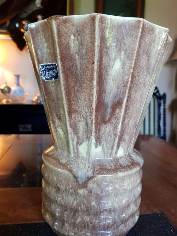 Large Vintage Art Deco Vermont Vase. Marked