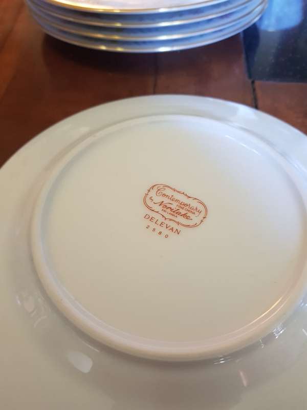 Noritake Delevan Cups, Saucers & Side plates. Marked