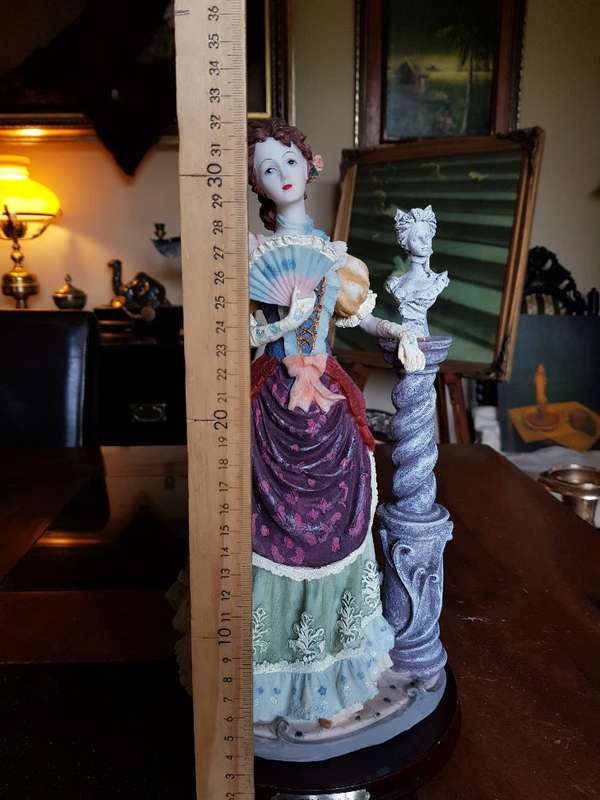 Beautiful porcelain/Resing Doll. 32 cm Tall