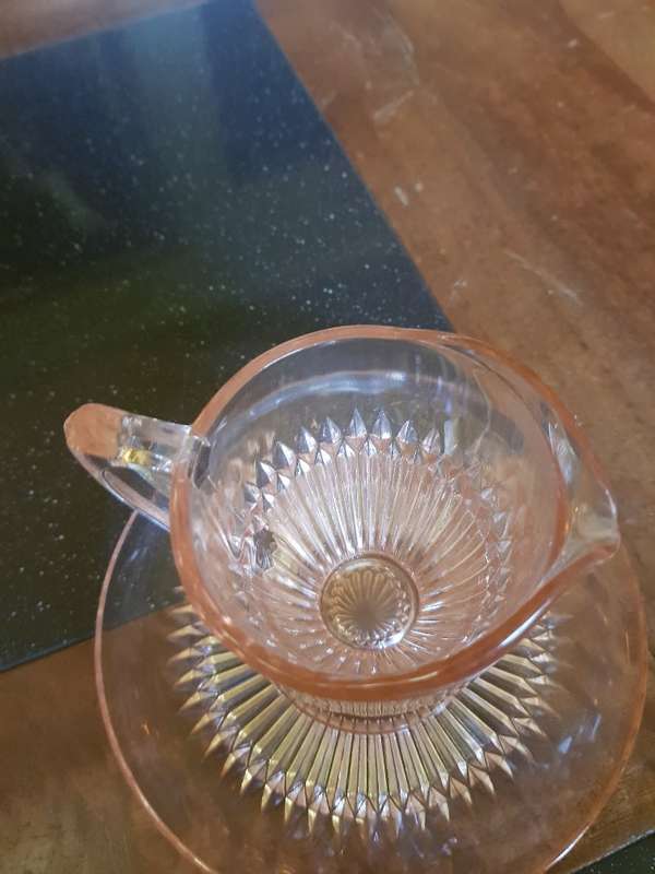 Beautiful Vintage Pink Depression Glass Duo