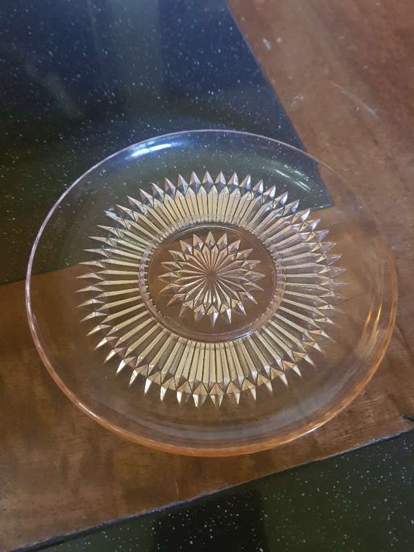 Beautiful Vintage Pink Depression Glass Duo