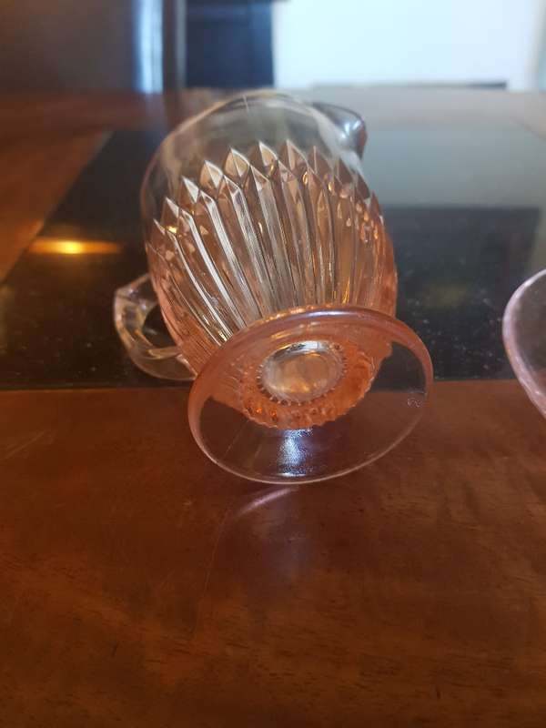 Beautiful Vintage Pink Depression Glass Duo