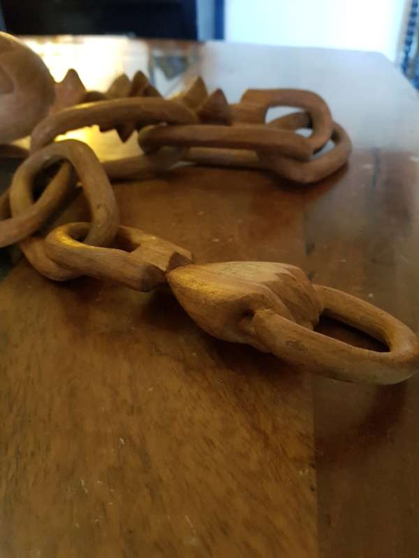 Beautiful Hand Carved Solid  Wood Bird Feeder