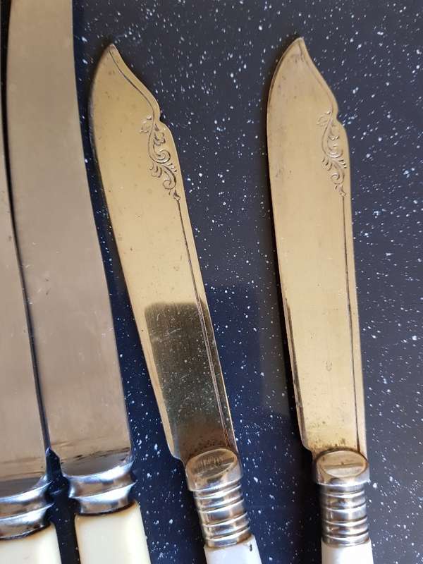 Assorted Anitque Bone Handle Knives. Marked