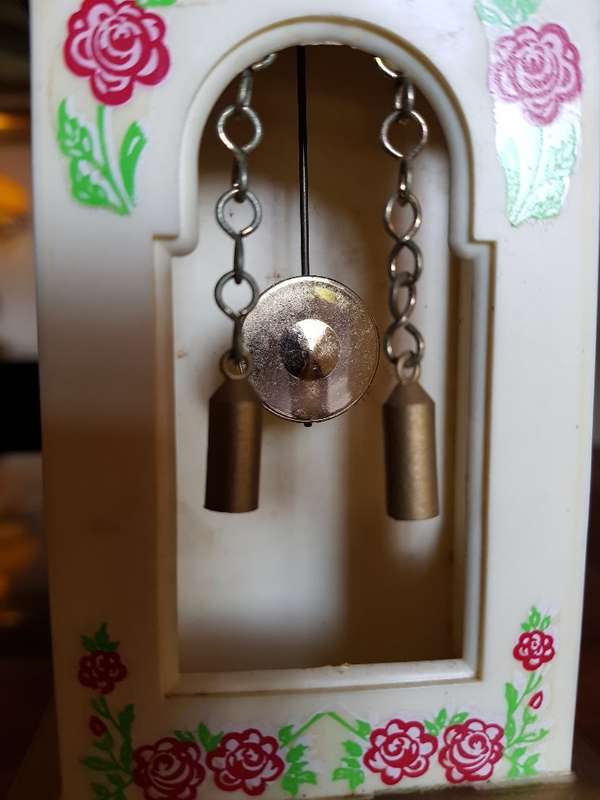 Stunning Vintage Miniature Blessing Grandfather Clock. Working plus key
