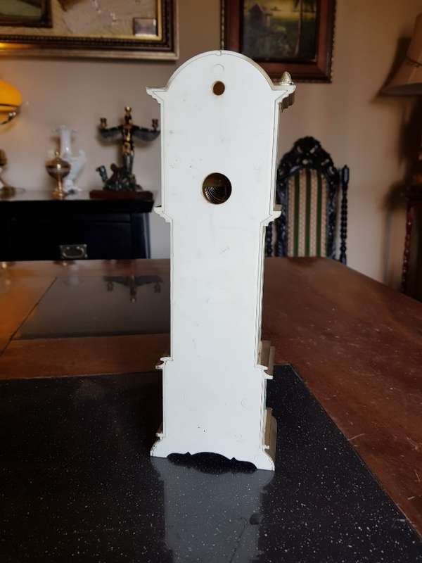 Stunning Vintage Miniature Blessing Grandfather Clock. Working plus key