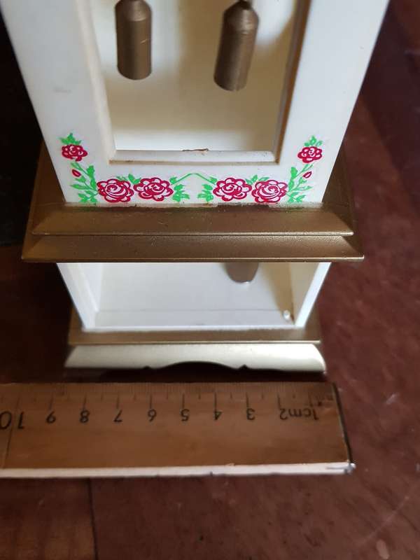 Stunning Vintage Miniature Blessing Grandfather Clock. Working plus key