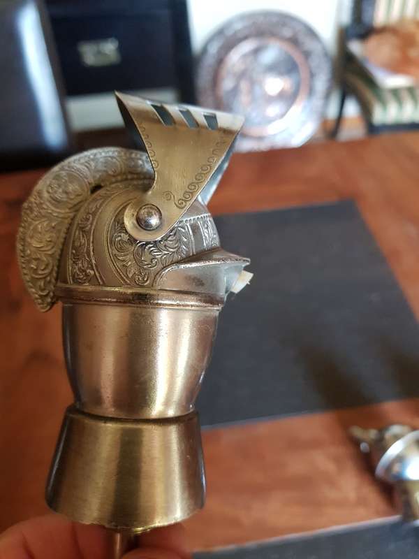 Three Stunning Metal  Tot Pourers.