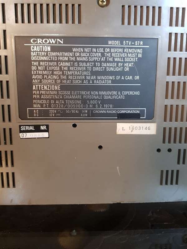 Amazing Vintage Crown Transistor Tv/Radio Combo Marked Japan